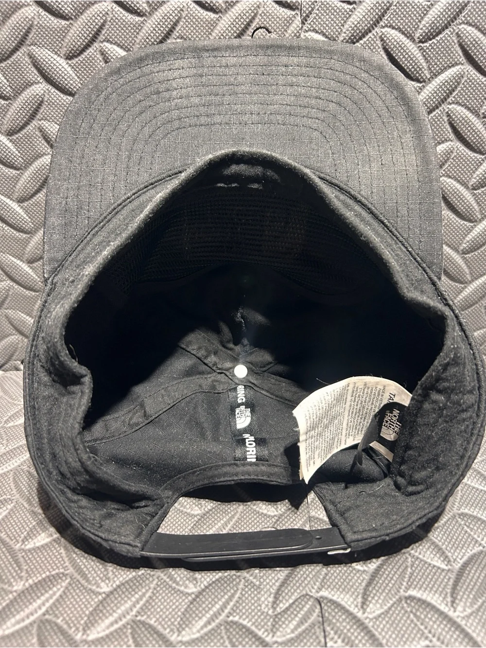 The North Face Black Cap with Multicolor Square Logo